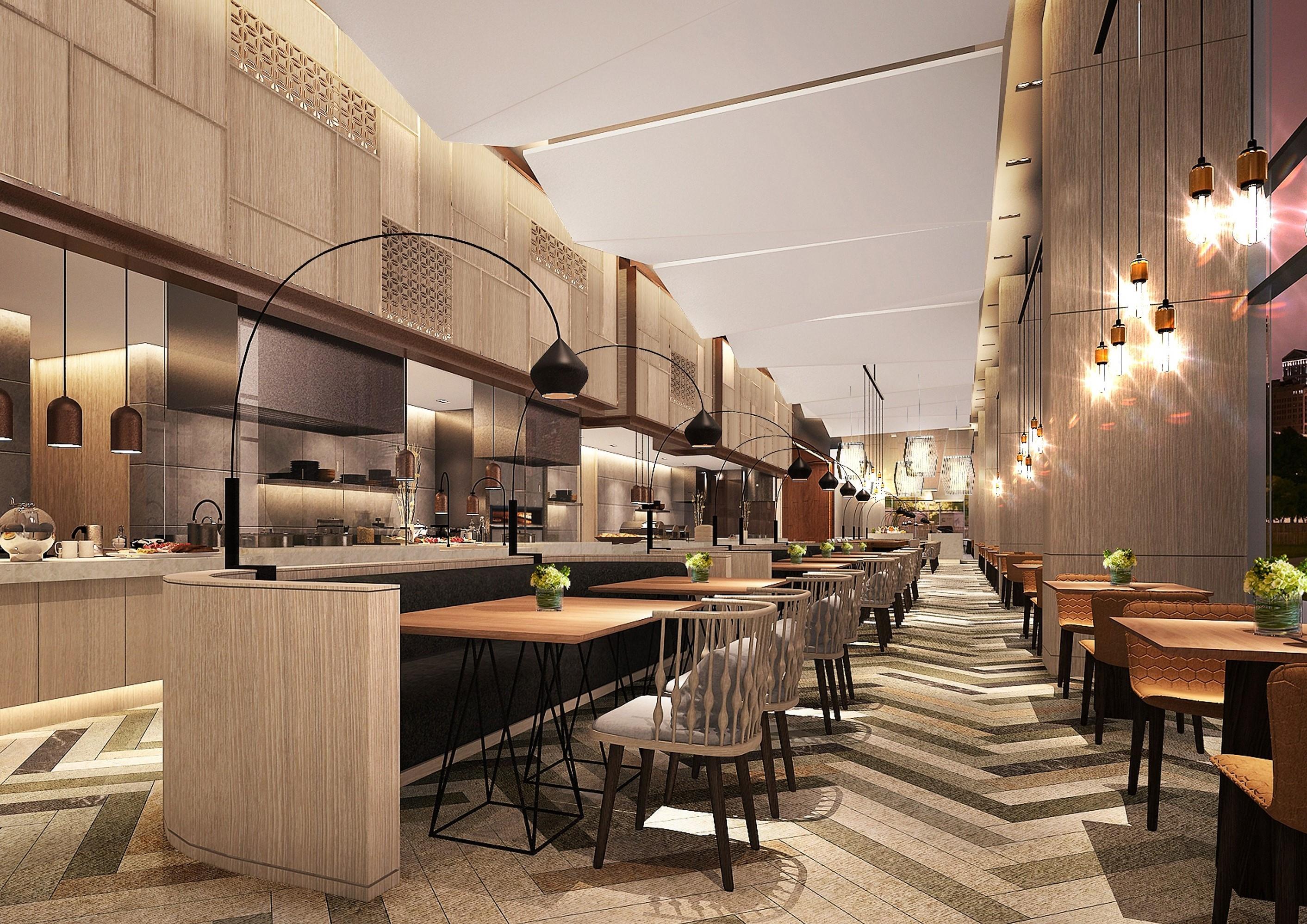 Seda Vertis North Quezon City Buitenkant foto The interior of the restaurant