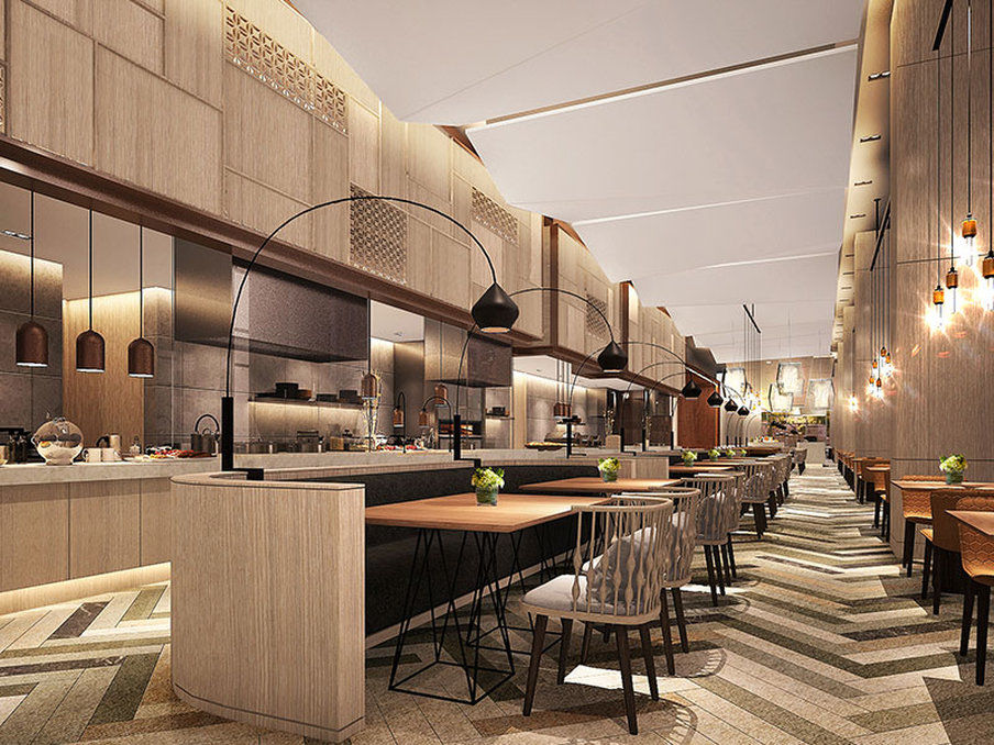 Seda Vertis North Quezon City Buitenkant foto The interior of the restaurant